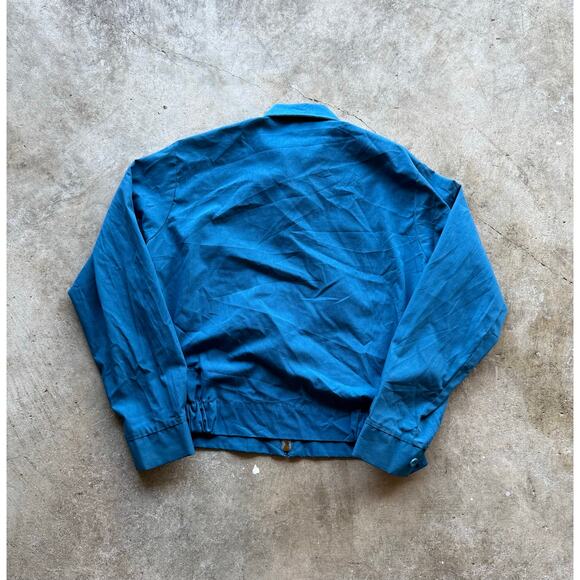 Vintage 1970s 'MJM' Blue Zip Up Womens Jacket Size XS Towncraft Sportswear - Picture 2 of 5